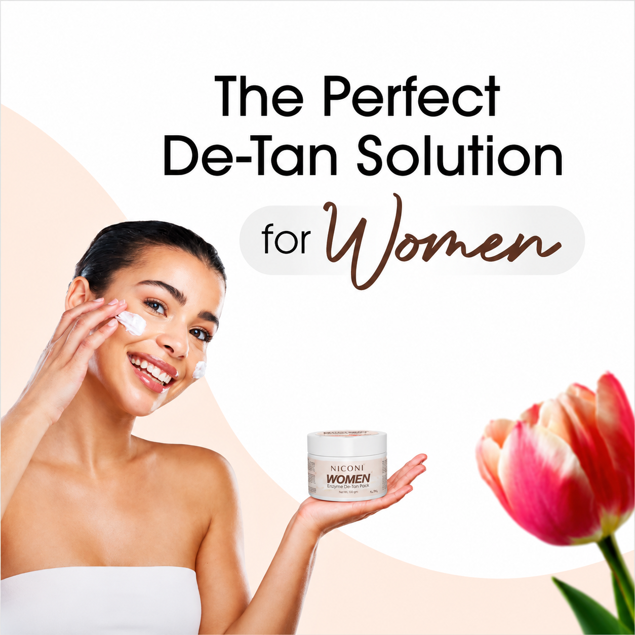 Niconi Women Enzyme De-Tan Pack For Face & Body