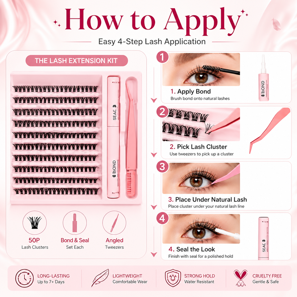 Cluster Eyelash Extension DIY Kit