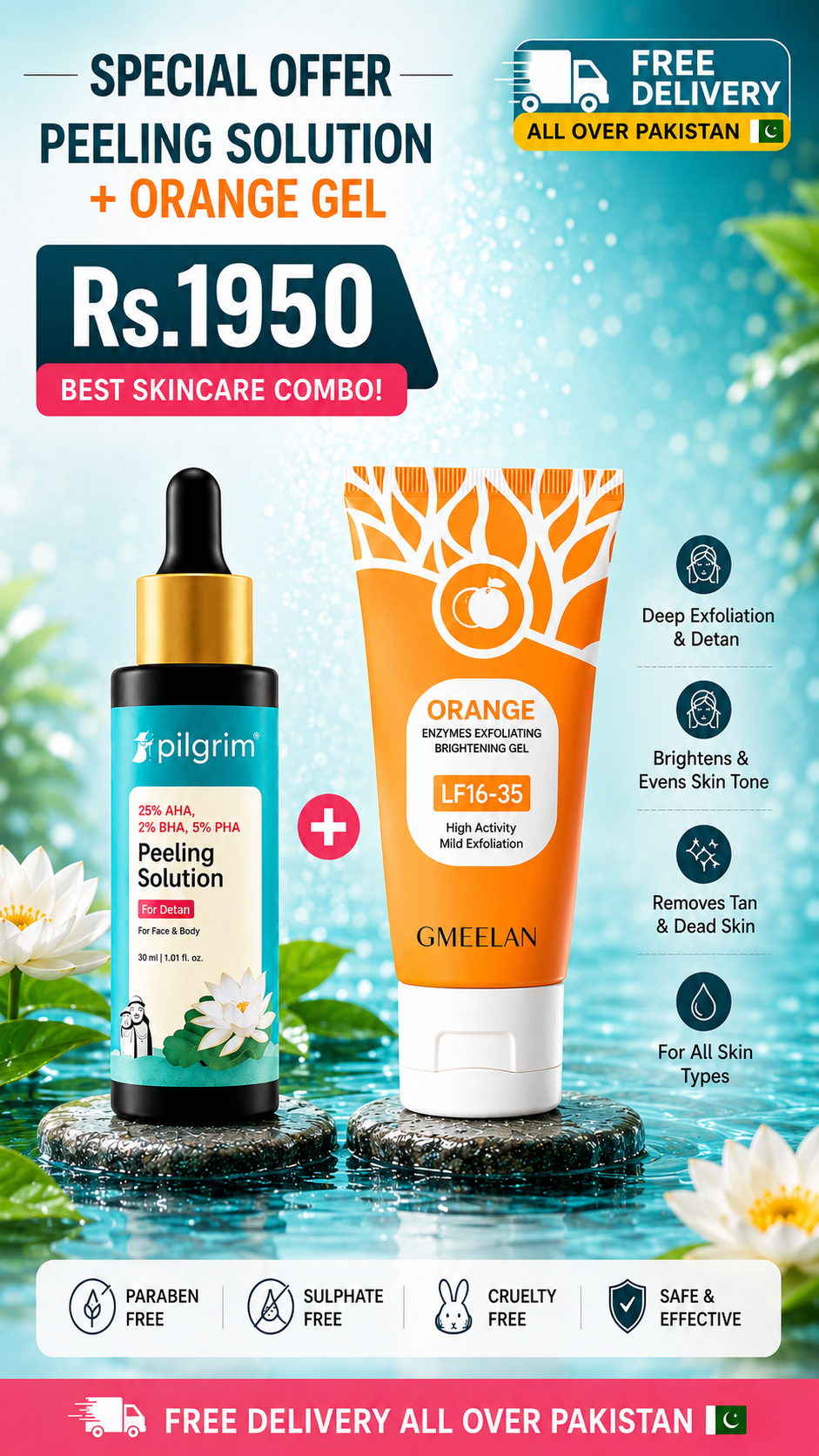 25% AHA, 2% BHA, 5% PHA Peeling Solution | Exfoliant For Radiant, Even-Toned Skin