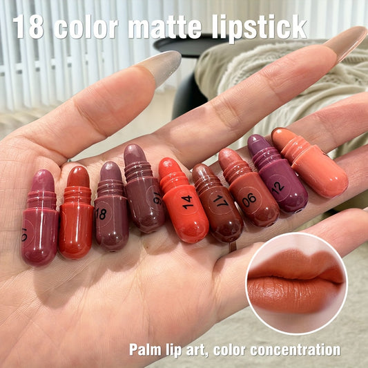 Matte Lipstick Capsule (Pack of 18)