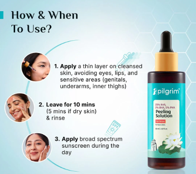 25% AHA, 2% BHA, 5% PHA Peeling Solution | Exfoliant For Radiant, Even-Toned Skin